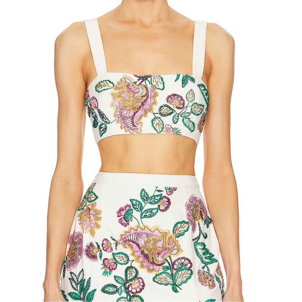 Misa Driss Top in Paisley Floral NWT